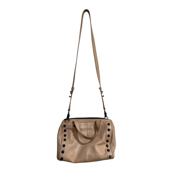 Loeffler Randall Tan Leather Studded Satchel Bag Shoulder Crossbody - Picture 5 of 8